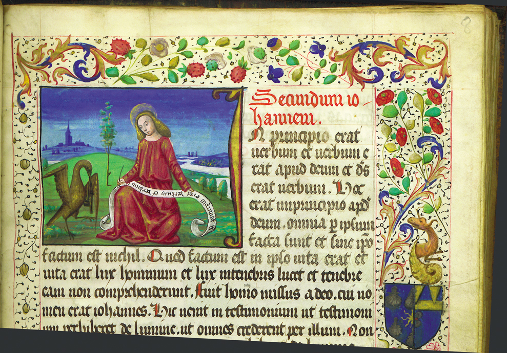 Livre d heures enlumine saint jean